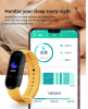 M6 Smart Bracelet Heart Rate Blood Pressure Bluetooth Music Weather Sleep Monitoring Smart Sports Bracelet - Black