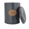 MegaChef Kitchen Food Storage and Organization 5 Piece Canister Set in Grey - Gray
