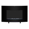 ZOKOP SF301-35 35" 1400W Cambrio Wall Hanging/Fireplace Single Color/Fake Wood/Heating Wire/Small Remote Control Black - as picture