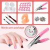Full Acrylic Nail Kit Manicure Colored Nails A False Nail Set - New