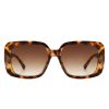 Square Chic Flat Top Women Fashion Sunglasses - Tortoise