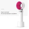 Mini Portable desk Fan USB Rech Mini Portable Fan USB Rechargeable Night Light Cooling Handheld Fan Three Speed Adjust - Black