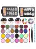 Nail  Acrylic Glitter Crystal Powder Monomer Manicure Tool Tips Brush Nails Art Decoration  DIY Pro Full Kit - multicolor
