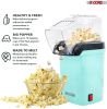 Popcorn Machine Hot Air Electric Popper Kernel Corn Maker Bpa Free No Oil 5 Core POP - Sea Green