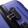3-Piece Luggage Expandable Lightweight Travel Suitcase Set with Code Lock, Spinner Wheels, 20/24/28 Inches - deep blue