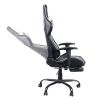 Gaming Chair, Gaming Chair with Footrest, Ergonomic Desk Chair, Adjustable PC Gamer Chair for Adults XH - Black & White
