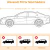 189x69x47in Full Car Cover All Weather UV Protection Automotive Cover 170T Outdoor Universal Full Cover - Silver