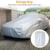 189x69x47in Full Car Cover All Weather UV Protection Automotive Cover 170T Outdoor Universal Full Cover - Silver