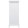 Side Cabinet 13.8"x11.8"x35.4"Paulownia Wood - White