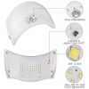 36W UV LED Lamp Nail Gel Dryer 12 LEDs Sensor Fingernail Toenail Gel Curing Machine Nail Art Painting - White