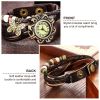 Vintage Women's Watch Bohemian Handmade Leather Watch Quartz Wrist Watch Fashion - Brown