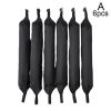 6pcs/set Soft Satin Pillow Rollers Hair Rollers Sleep Hair Styling Tools Hair Curler Rollers Magic Women Kids Curl Flexi Rods - Black