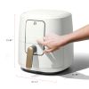 6 Quart Touchscreen Air Fryer, White Icing by Drew Barrymore - oyster grey