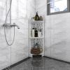 Free shipping 3 Tier Corner Shower Shelf Waterproof for Bathroom Storage YJ - White