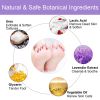 Foot exfoliating mask; suitable for dead skin and calluses; gentle foot care foot mask 4 pieces-lave - default