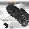 Women Ladies Snow Boots Waterproof Faux Suede Mid-Calf Boots Fur Warm Lining Shoes - Black - 7
