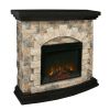 Upland Electric Fireplace - tan
