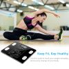 Smart Digital Bathroom LCD Weight Body Scale BMI Tempered Glass 400lbs/180kg - Black
