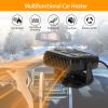 Portable Car Heater Heating Fan 2 in 1 Defroster Demister Windshield Heater Automotive Cooling Fan - 12V