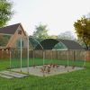 Metal Chicken Coop - 13.1 x 9.8 x 6.6 ft