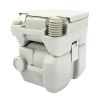 5.3 Gallon 20L Flush Outdoor Indoor Travel Camping Portable Toilet for Car, Boat, Caravan, Campsite, Hospital,Gray XH - gray