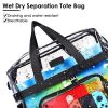 Clear Crossbody Bag Stadium Approved Clear Transparent Shoulder Bag See Through Zip Pouch Tote Bag Handbag with 11LBS Load - Transparent