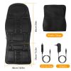 Back Massager Cushion Electric Massage Car Seat Cushion Chair Pad with Heating Function 8 Vibration Modes 3 Intensity Levels - US