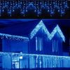 13FT 96LED Icicle String Light w/19 Drops Indoor/Outdoor Xmas Light Party Decor - Blue
