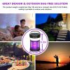 Solar Mosquito Killer Lamp 4 Light Modes Solar Bug Zapper Outdoor Mosquito Zapper With Waterproof Camping Lantern - BK-16