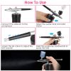 Oxygen Facial Machine Airbrush Water Oxygen Injector Moisturizing Sprayer Nano Facial Mister Skin Care Rejuvenation Machine - Black