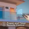 Simple Deluxe Wall Mounted Patio Outdoor Heater for Balcony, Courtyard with Remote Control - as Pic