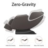 BOSSCARE Massage Chair Recliner with Zero Gravity; Full Body Airbag Massage Chair with Bluetooth Speaker; Foot Roller Brown - as Pic