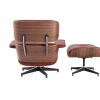 High grade vintage 8 layer leather plywood ergonomic design office chair - Light brown