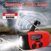 Storm Safe Emergency AM/FM/NOAA Weather Band Radio With Solar Flash Light And Built-in Phone Charger - RED