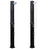 vidaXL Outdoor Solar Shower with Shower Head and Faucet 10.6 gal - Black