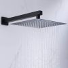 Multi-Function Complete Bathtub Shower System with Rough-in Valve Matte Black RCS85008MB - Black - Modern