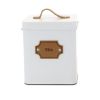 MegaChef Kitchen Food Storage and Organization 5 Piece Canister Set in White - White