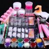 Full Acrylic Nail Kit Manicure Colored Nails A False Nail Set - New