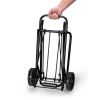 Folding Luggage Cart, Black, 39" x 13" (15" Platform), 3lbs Empty, 75lbs Capacity - Black