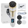 Electric Pedicure Tools Foot Care File Leg Heels Remove Hard Cracked Dead Skin Callus Remover Feet Foot Files Clean Care Machine - Gold with box