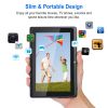 7" Touch Screen Wi-Fi Android Tablet PC w/ Quad-Core Processor Dual Camera 2GB RAM 16GB Storage For Reading Entertainment - Black