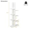 Open Concept Plant Display Shelf Rack Storage Holder - white