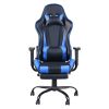 Gaming Chair, Gaming Chair with Footrest, Ergonomic Desk Chair, Adjustable PC Gamer Chair for Adults XH - Black & Blue