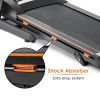 Folding Electric Treadmill Motorized Running Machine with Manual Incline and Hydraulic Rod Mechanism - as pic