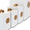 Multiful Piece Essential Houseware Kitchen Storage and Organization Canister Set - White - Kitchen Storage