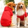 Pet Hoodie For Small Medium Large Dogs; Soft Fleece Dog Clothes With Hat & Pocket; Pet Winter Apparel - Black - S