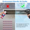 Electric Cordless Air Duster Blower Compressed Air Duster for Computer Keyboard PC Portable Rechargeable Air Blower with Built-in LED Light - Black