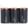Multiful Piece Essential Houseware Kitchen Storage and Organization Canister Set - Matte Gray - Kitchen Storage