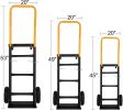 Bosonshop Convertible Hand Truck Dual Purpose 2 Wheel Dolly and 4 Wheel Push Cart with Swivel Wheels 330 Lbs - KM3647