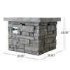 30" SQUARE MGO FIRE PIT - 40 000 BTU - as Pic